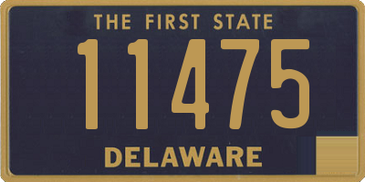 DE license plate 11475