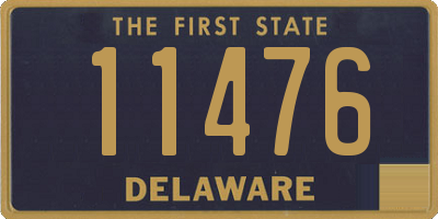 DE license plate 11476