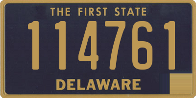 DE license plate 114761