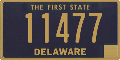 DE license plate 11477