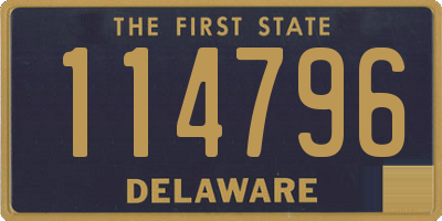 DE license plate 114796