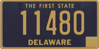 DE license plate 11480