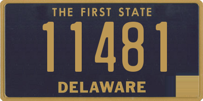 DE license plate 11481