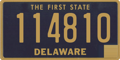 DE license plate 114810