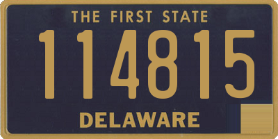 DE license plate 114815