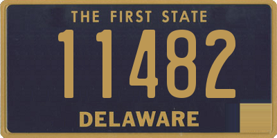 DE license plate 11482