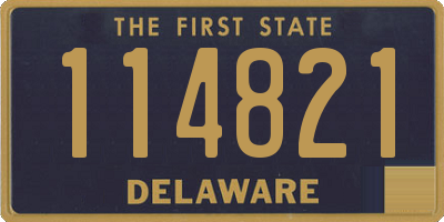 DE license plate 114821