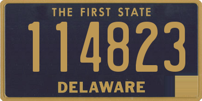 DE license plate 114823