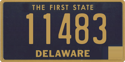 DE license plate 11483