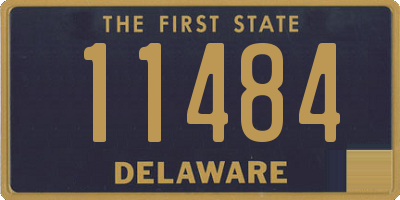 DE license plate 11484