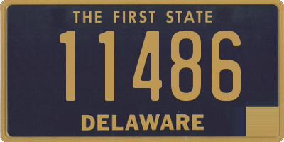 DE license plate 11486