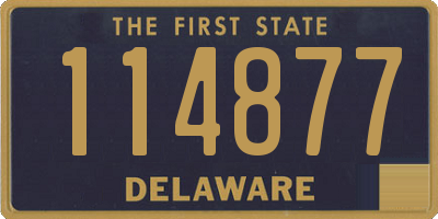 DE license plate 114877