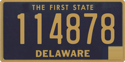 DE license plate 114878