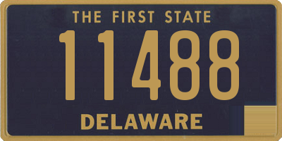 DE license plate 11488