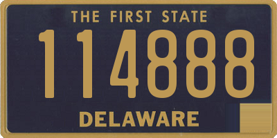 DE license plate 114888