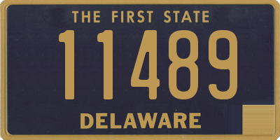 DE license plate 11489