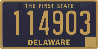 DE license plate 114903