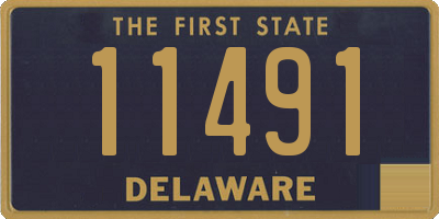 DE license plate 11491