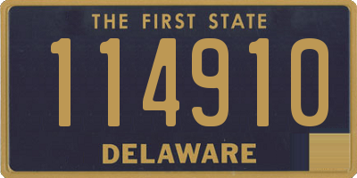 DE license plate 114910