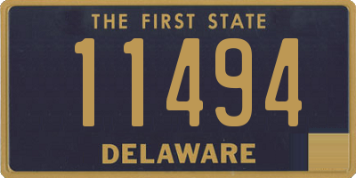 DE license plate 11494