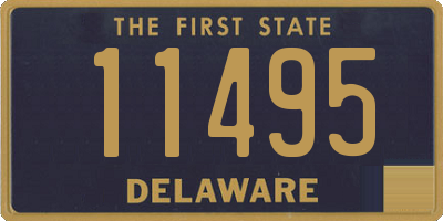 DE license plate 11495