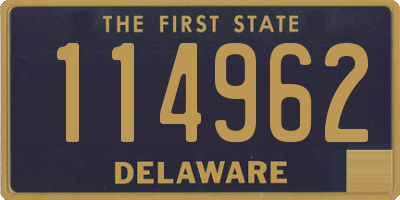 DE license plate 114962