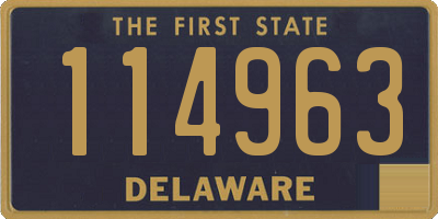 DE license plate 114963