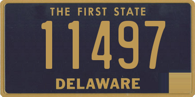 DE license plate 11497