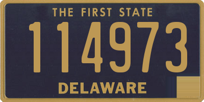 DE license plate 114973