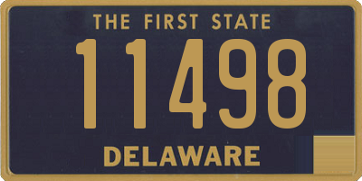 DE license plate 11498