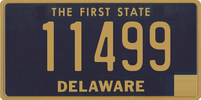 DE license plate 11499