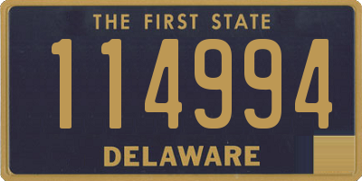 DE license plate 114994