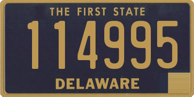 DE license plate 114995