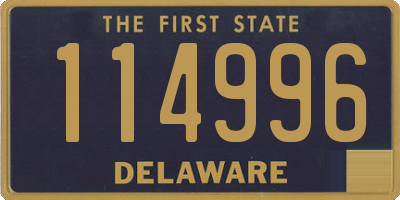 DE license plate 114996