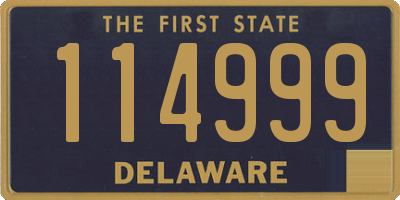 DE license plate 114999