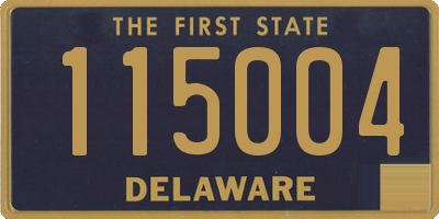 DE license plate 115004