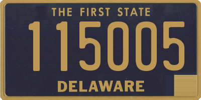 DE license plate 115005