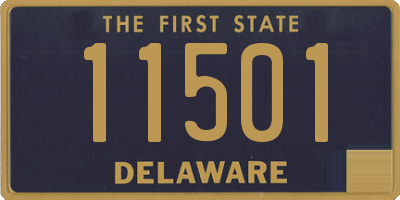 DE license plate 11501