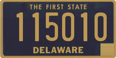 DE license plate 115010