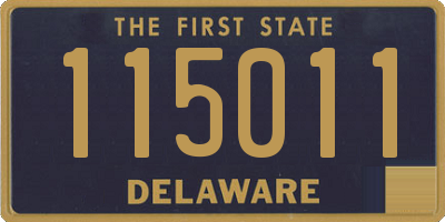 DE license plate 115011