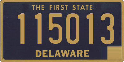 DE license plate 115013