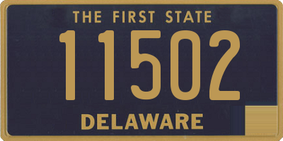 DE license plate 11502