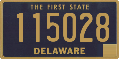 DE license plate 115028