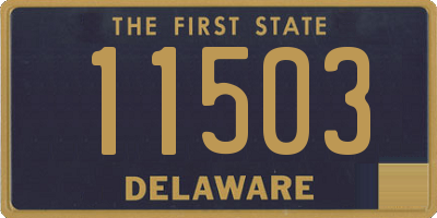 DE license plate 11503