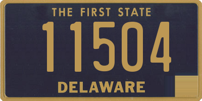 DE license plate 11504