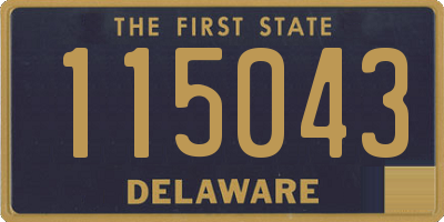 DE license plate 115043