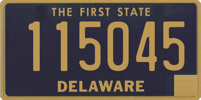 DE license plate 115045