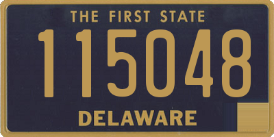 DE license plate 115048