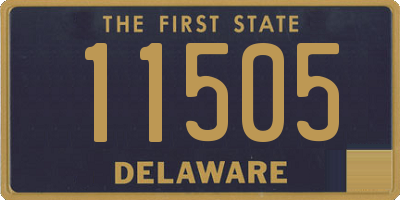 DE license plate 11505