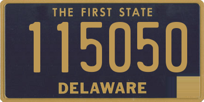 DE license plate 115050